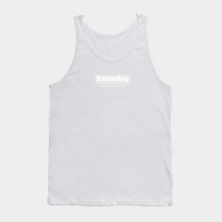 Saturday Light Gray - Small logo Tank Top